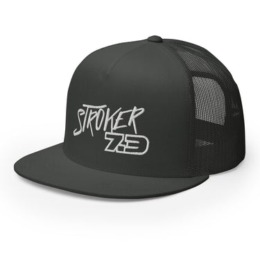 7.3 power stroke diesel trucker hat in black - left view